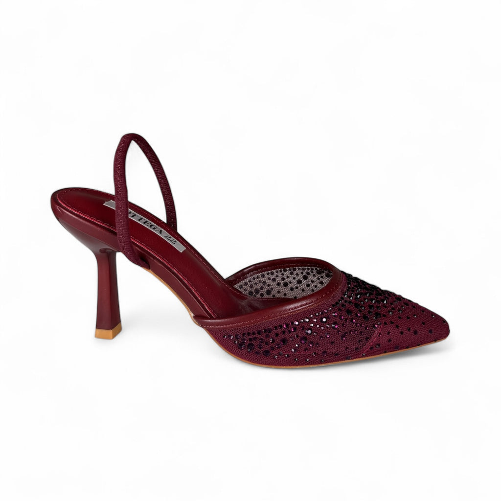 DÉCOLLETÉ SLINGBACK RICAMO A-97