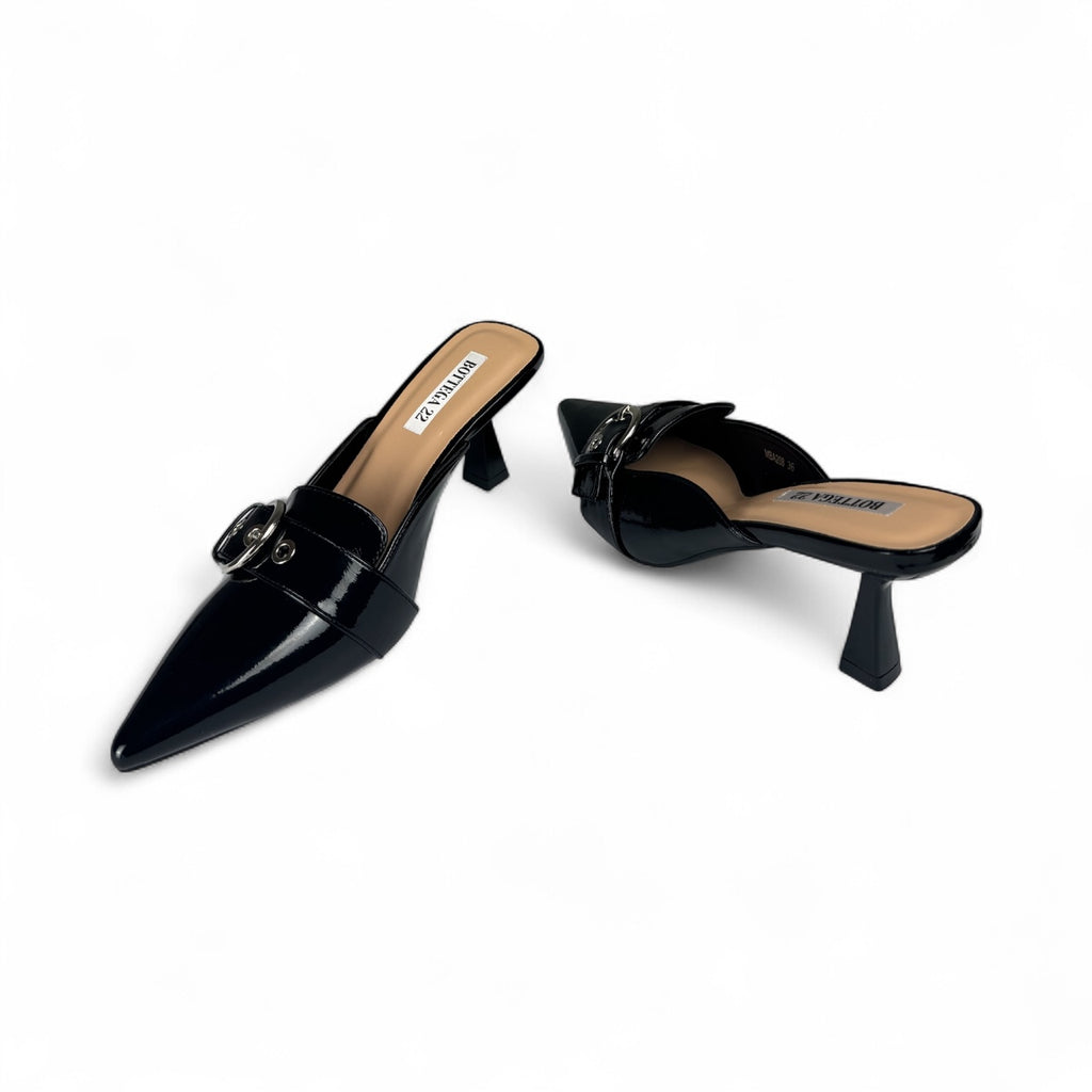 DÉCOLLETÉ MULES FIBBIE MBA208