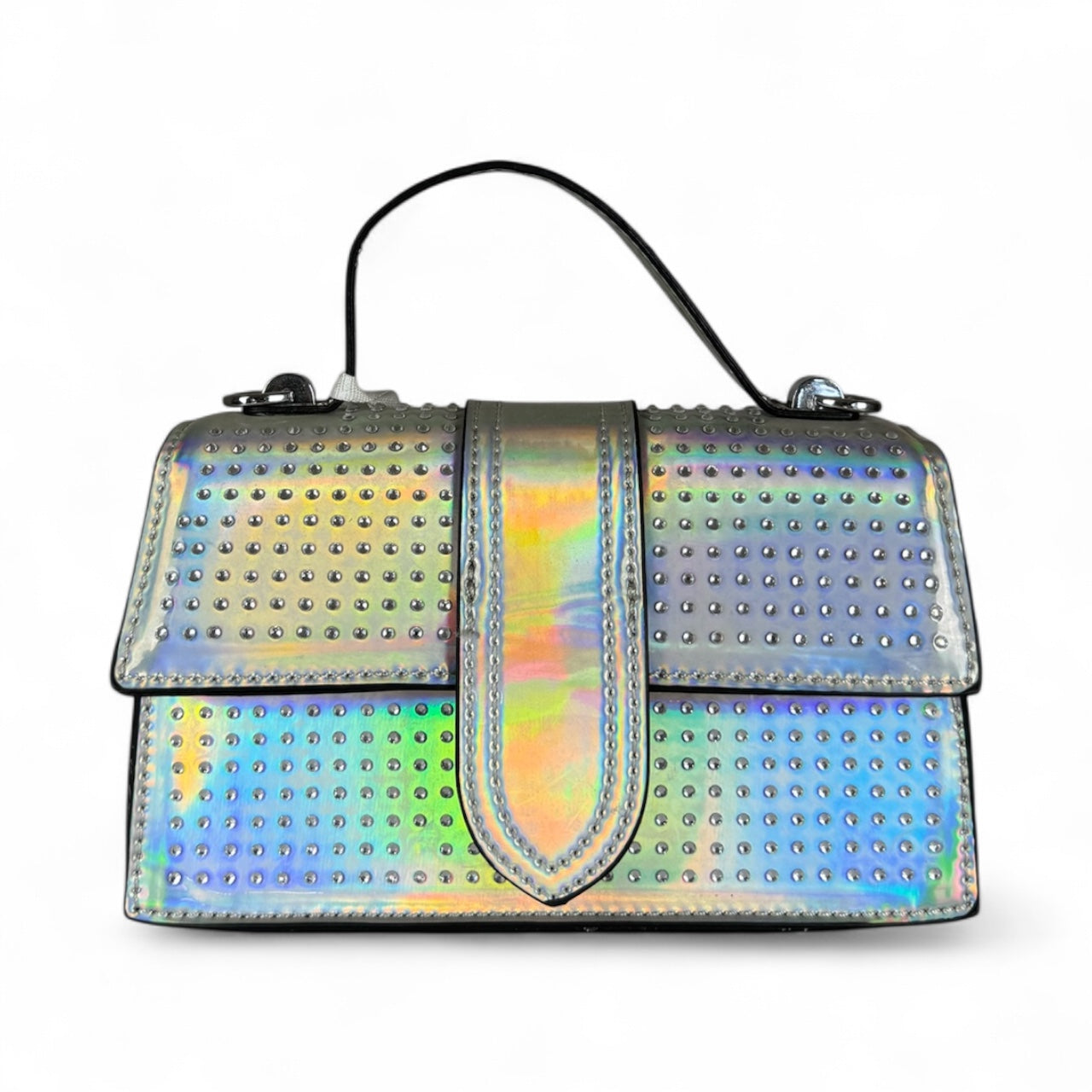 BORSA A MANO METALLIZZATA