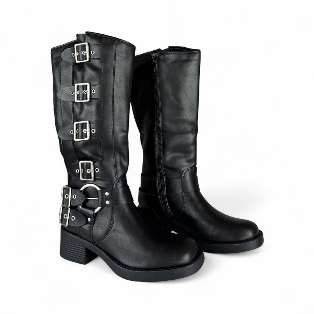 STIVALE BIKER FIBBIE KY188