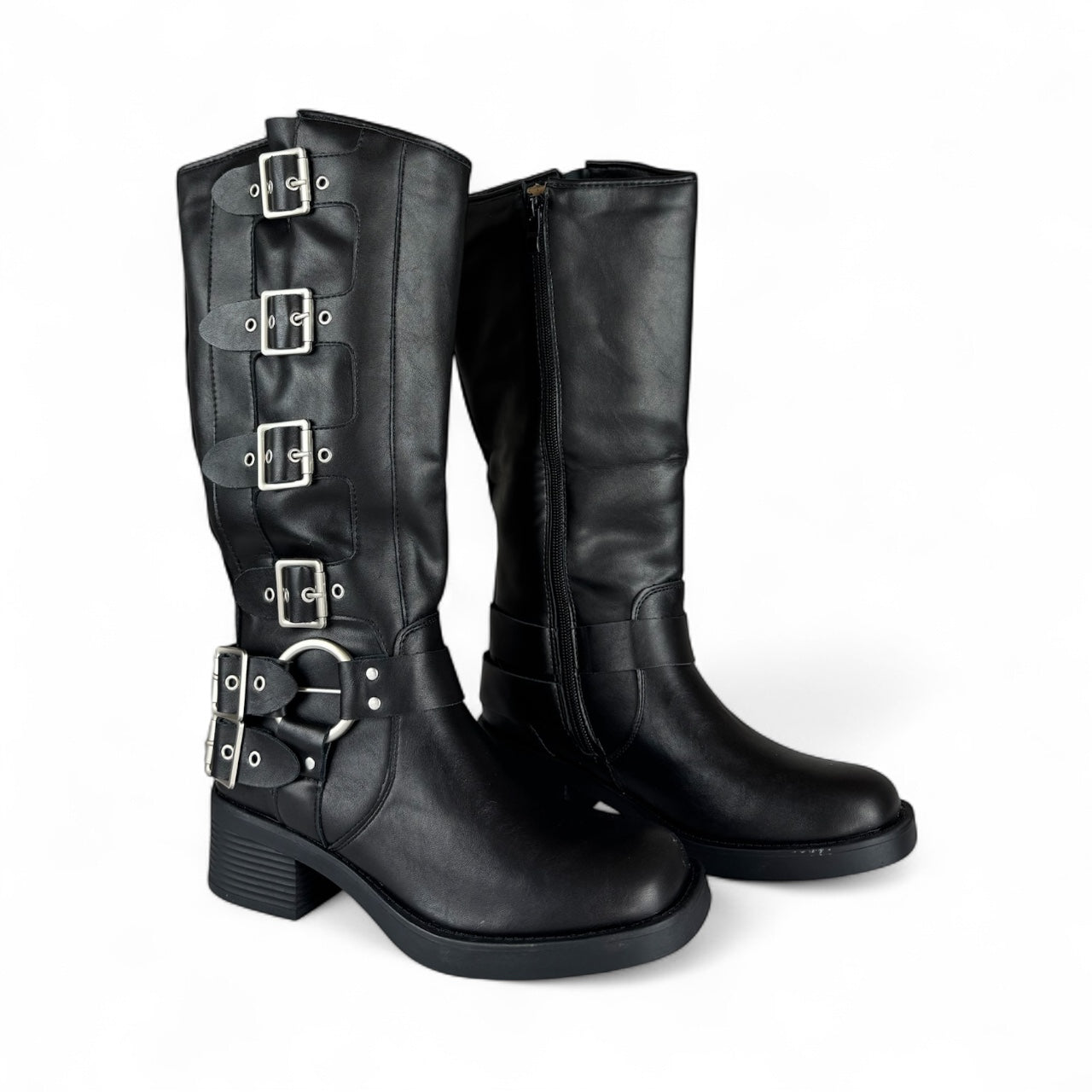 STIVALE BIKER FIBBIE KY188