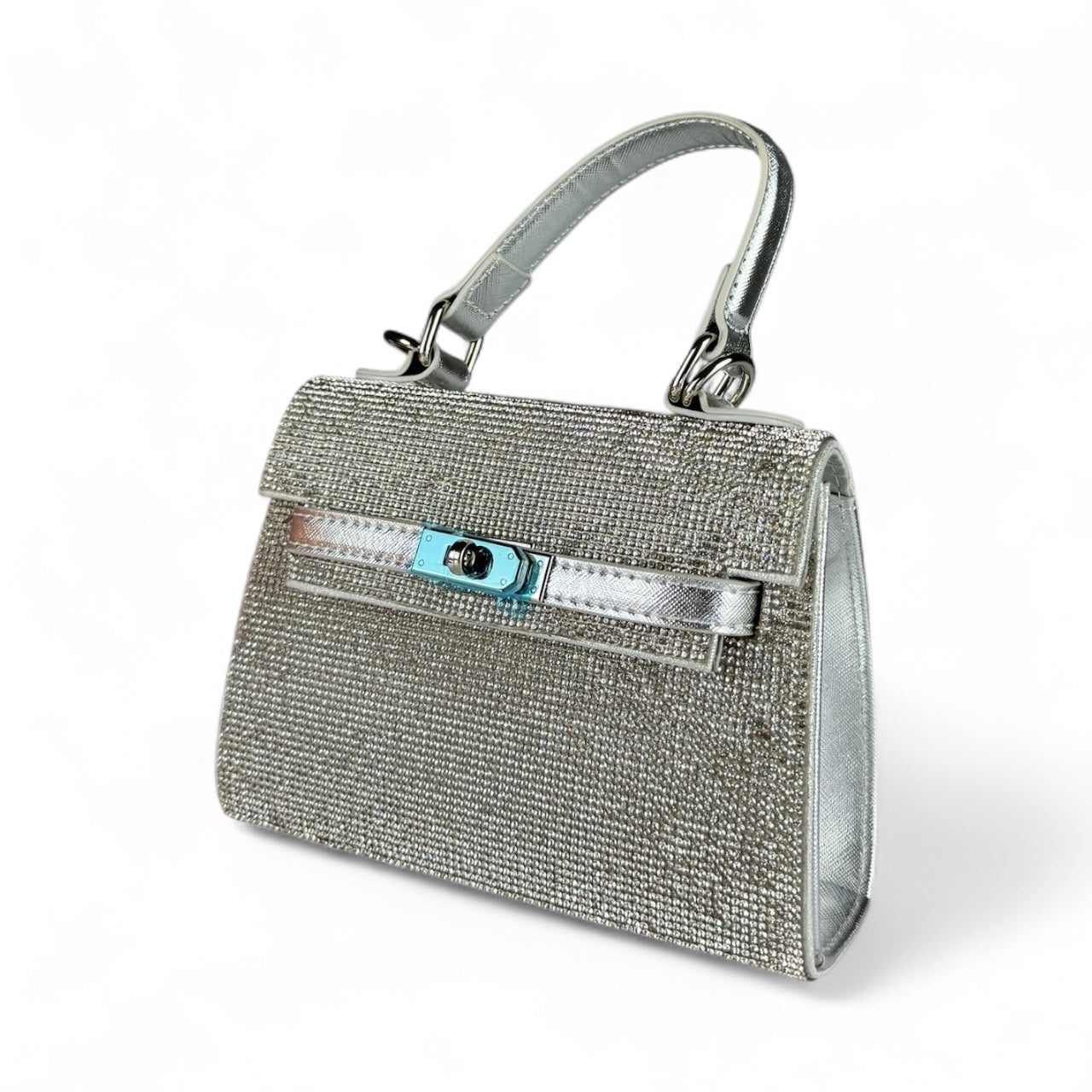 BORSA LUCCHETTO BRILLANTINATA