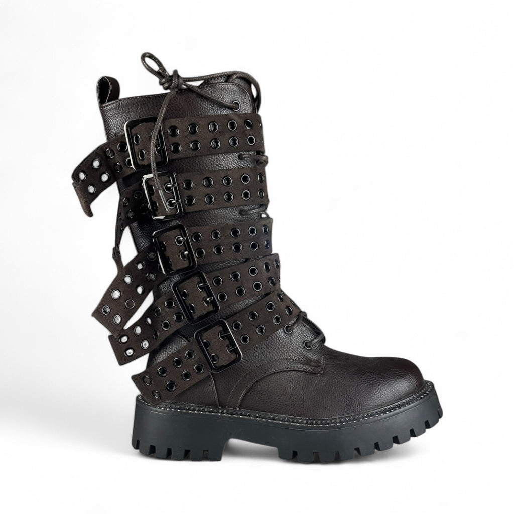 STIVALI BIKER LACCI A9610