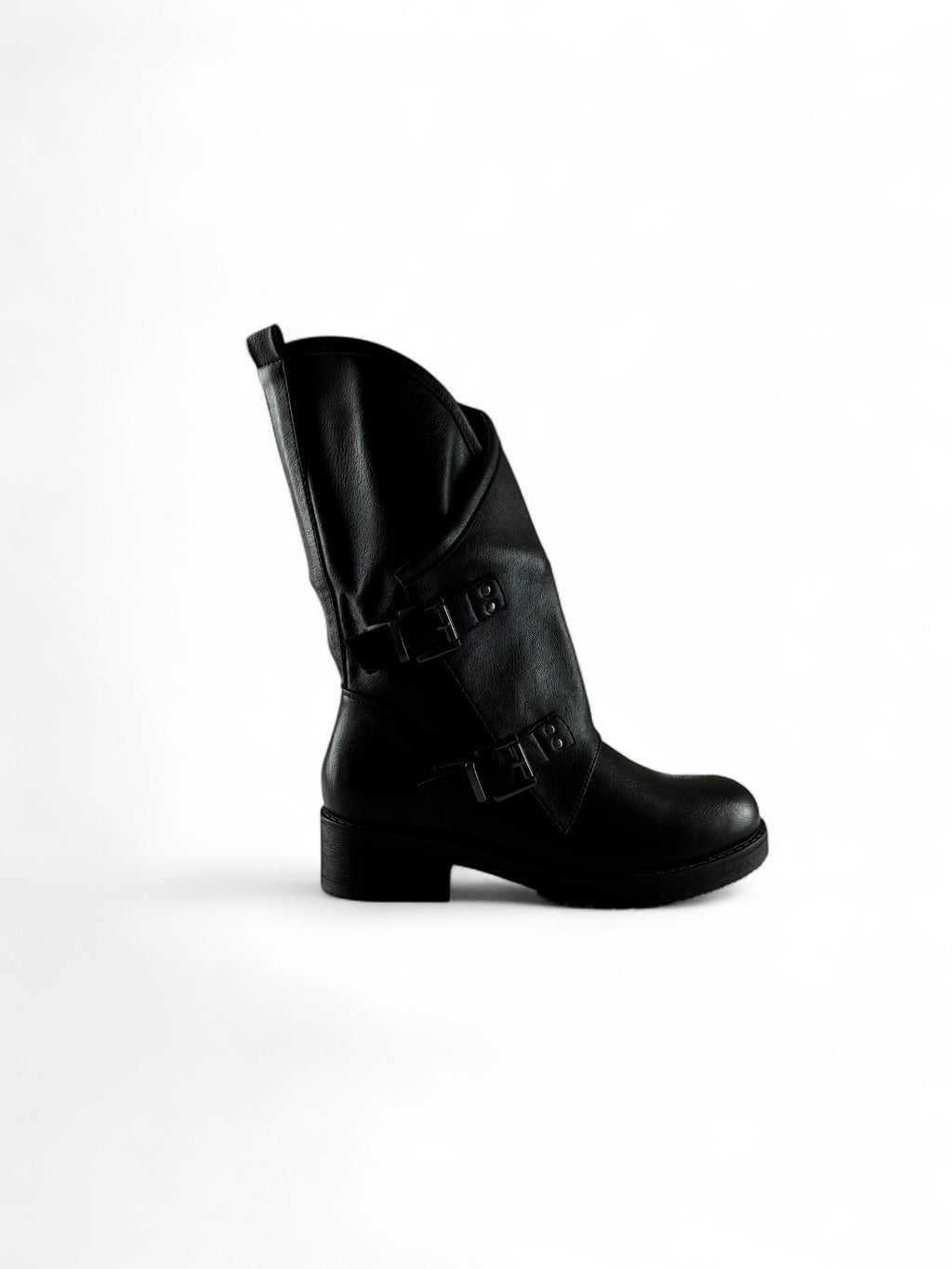 STIVALETTO ECOPELLE FIBBIE Q9AX8110-7