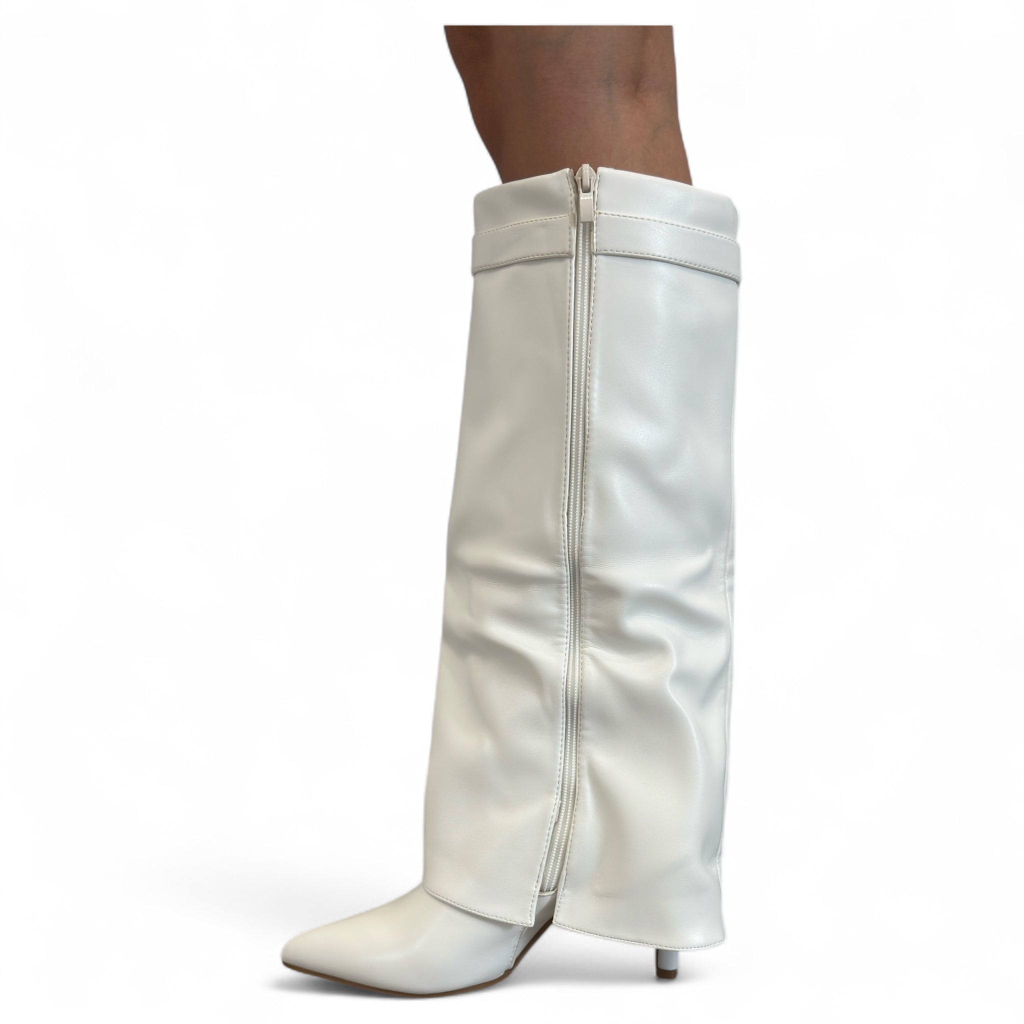 STIVALE RISVOLTO ECOPELLE WS168