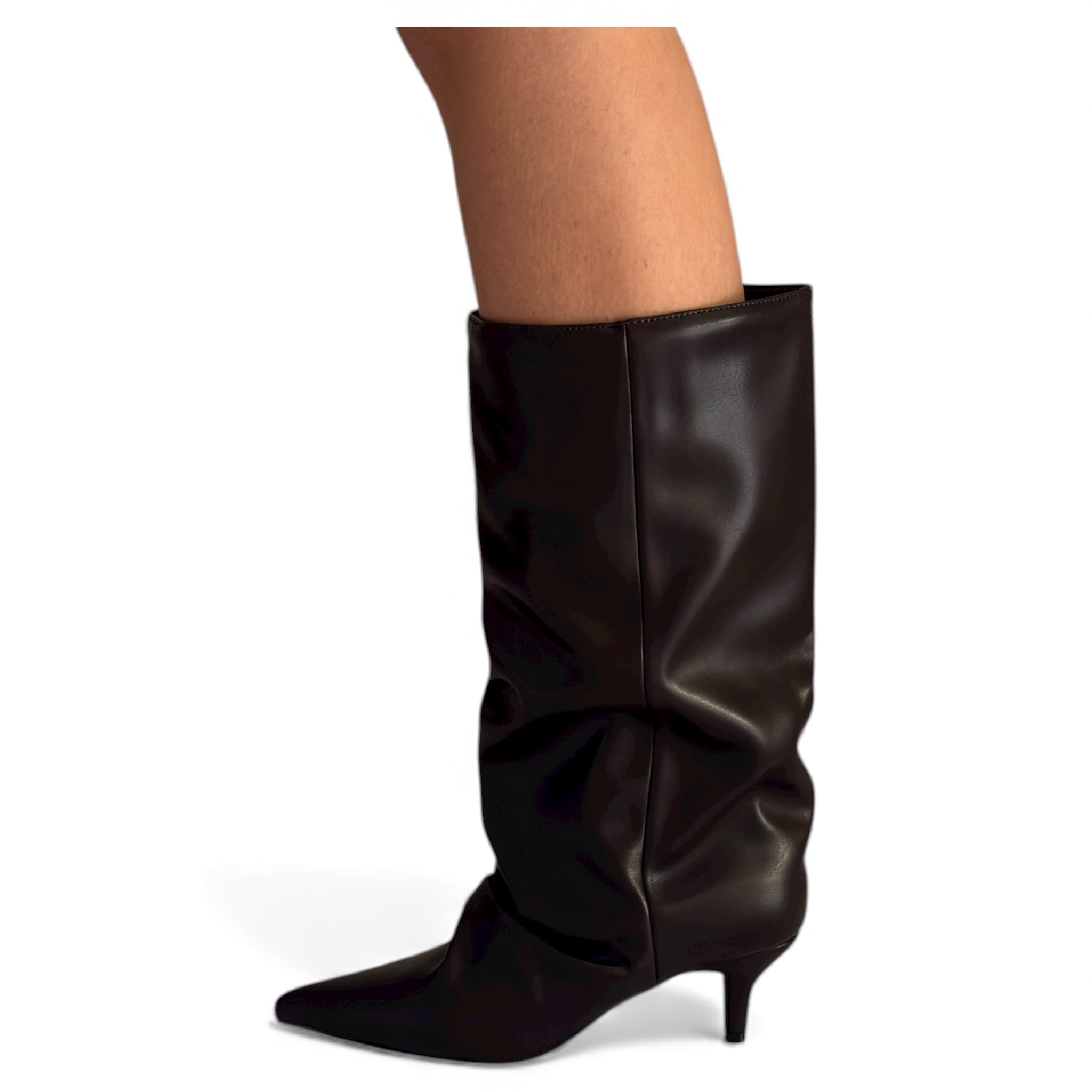 STIVALETTO ECOPELLE BASSO A9837