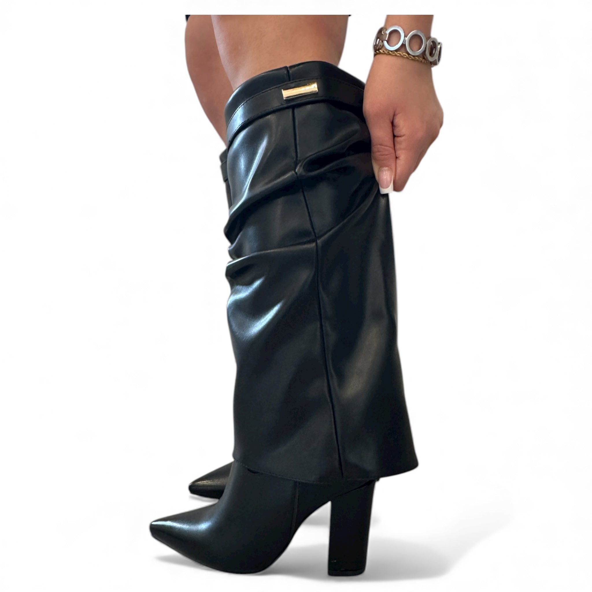 STIVALE ECOPELLE RISVOLTO A9810