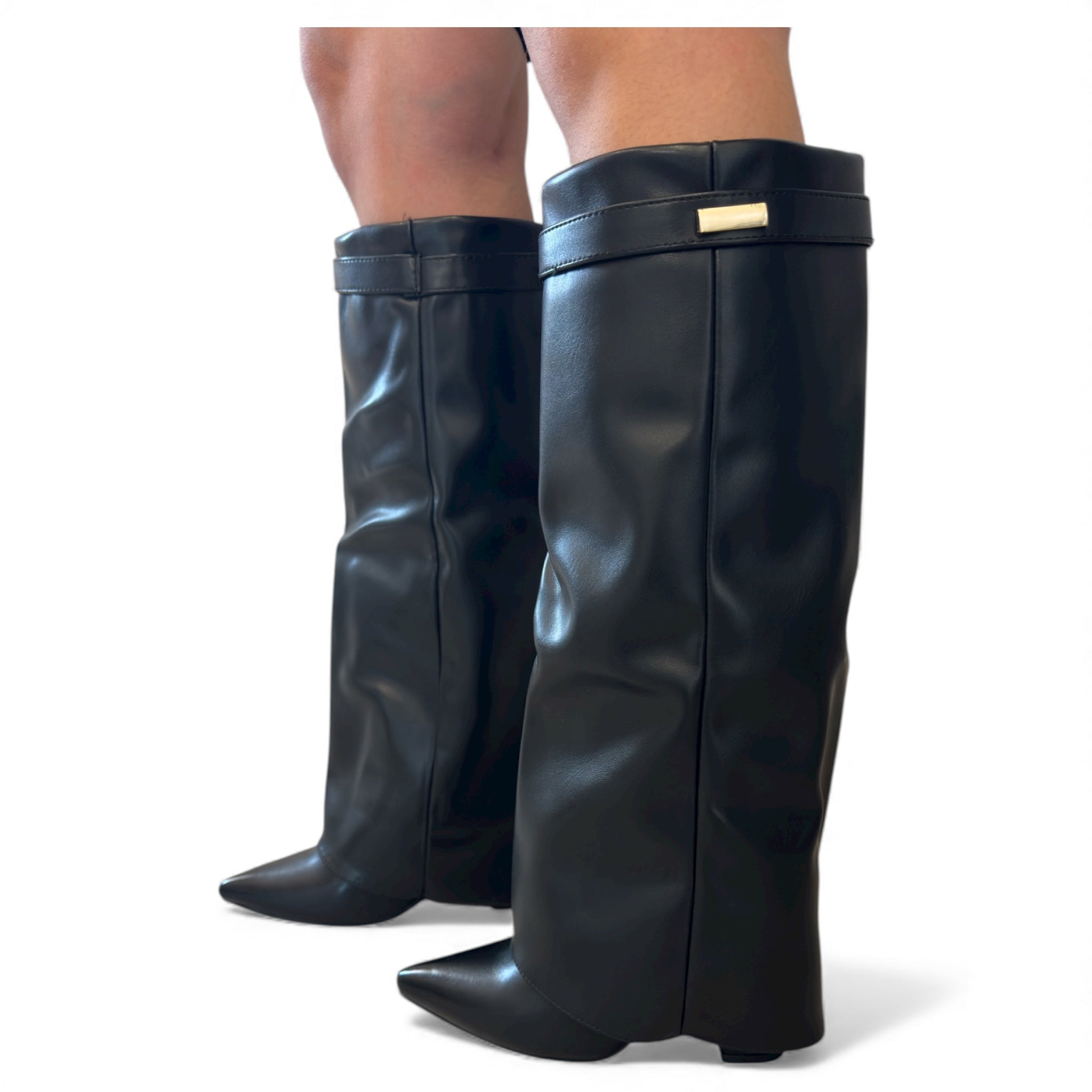 STIVALE ECOPELLE RISVOLTO A9810