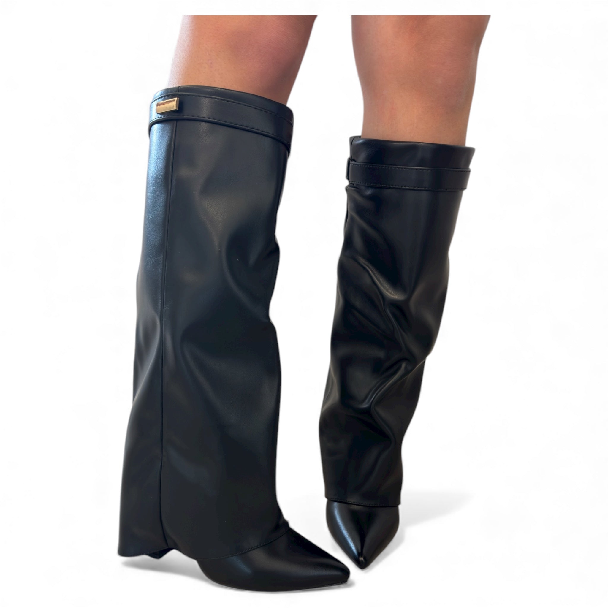 STIVALE ECOPELLE RISVOLTO A9810