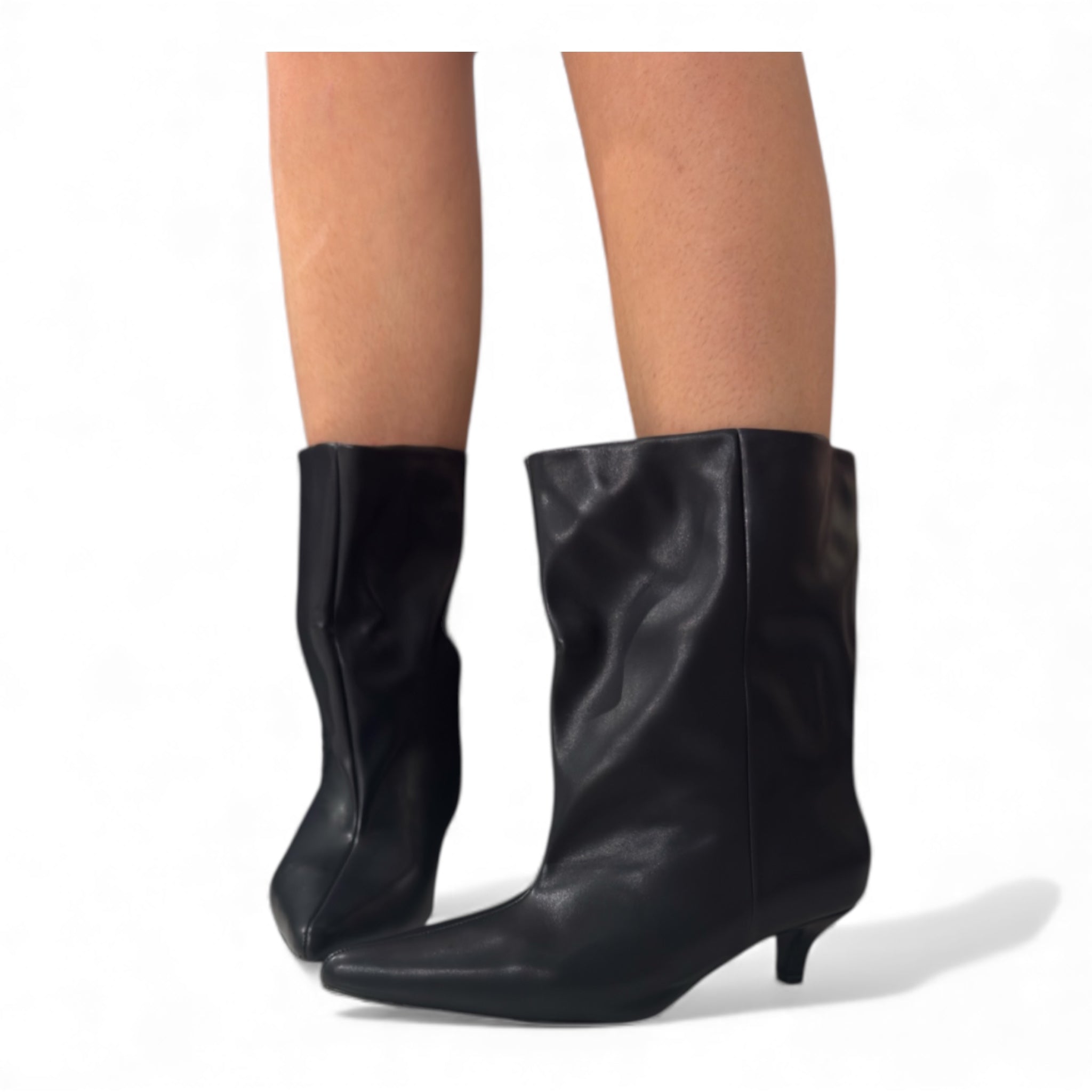 STIVALETTO ECOPELLE GAMBALE 52169