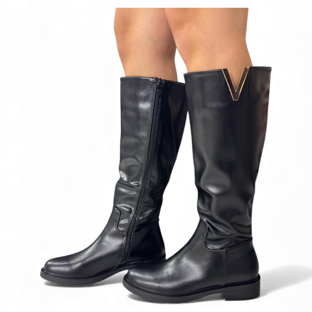 STIVALE V BASSO ZIP QT07-67