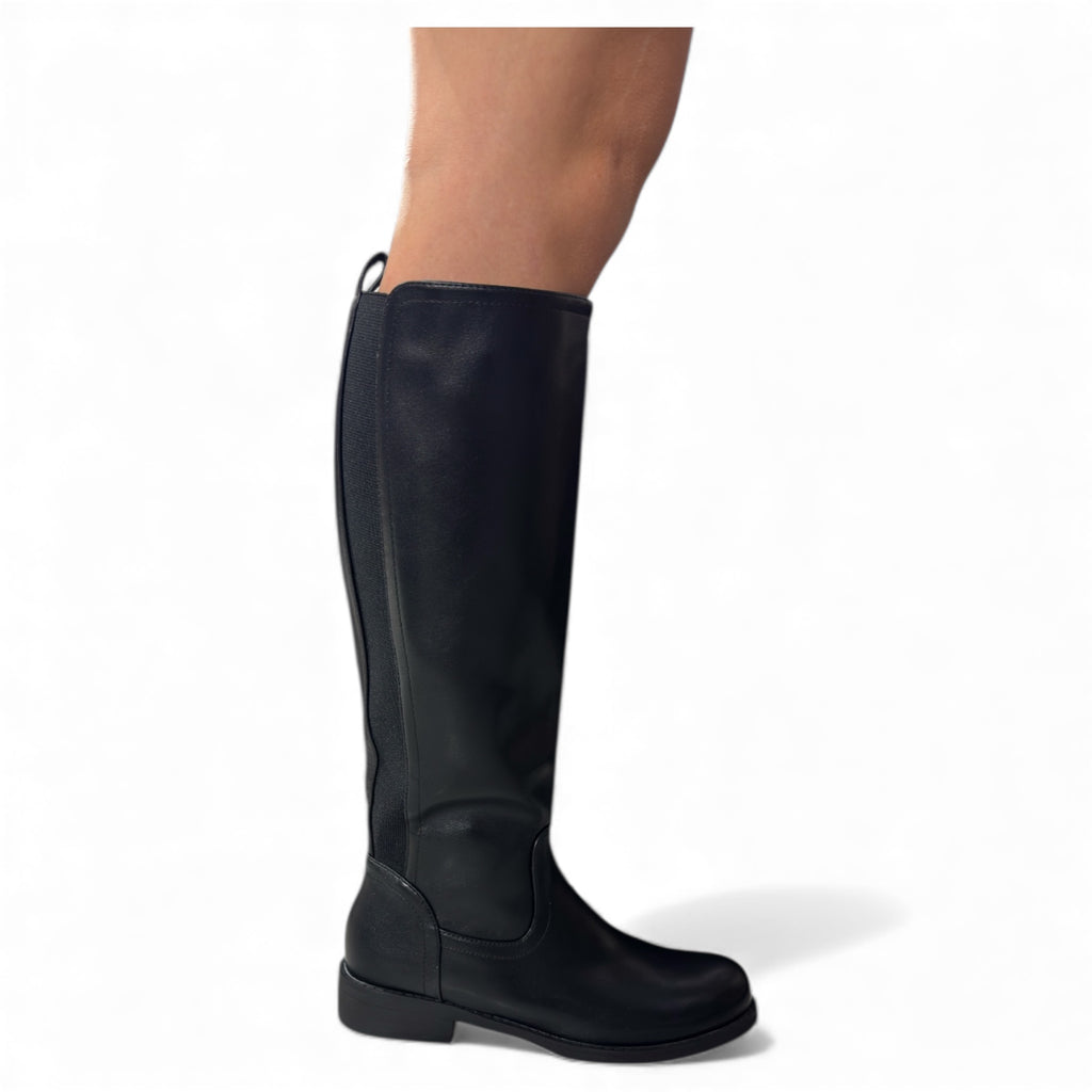 STIVALE ECOPELLE ZIP ELASTICO RQ-18