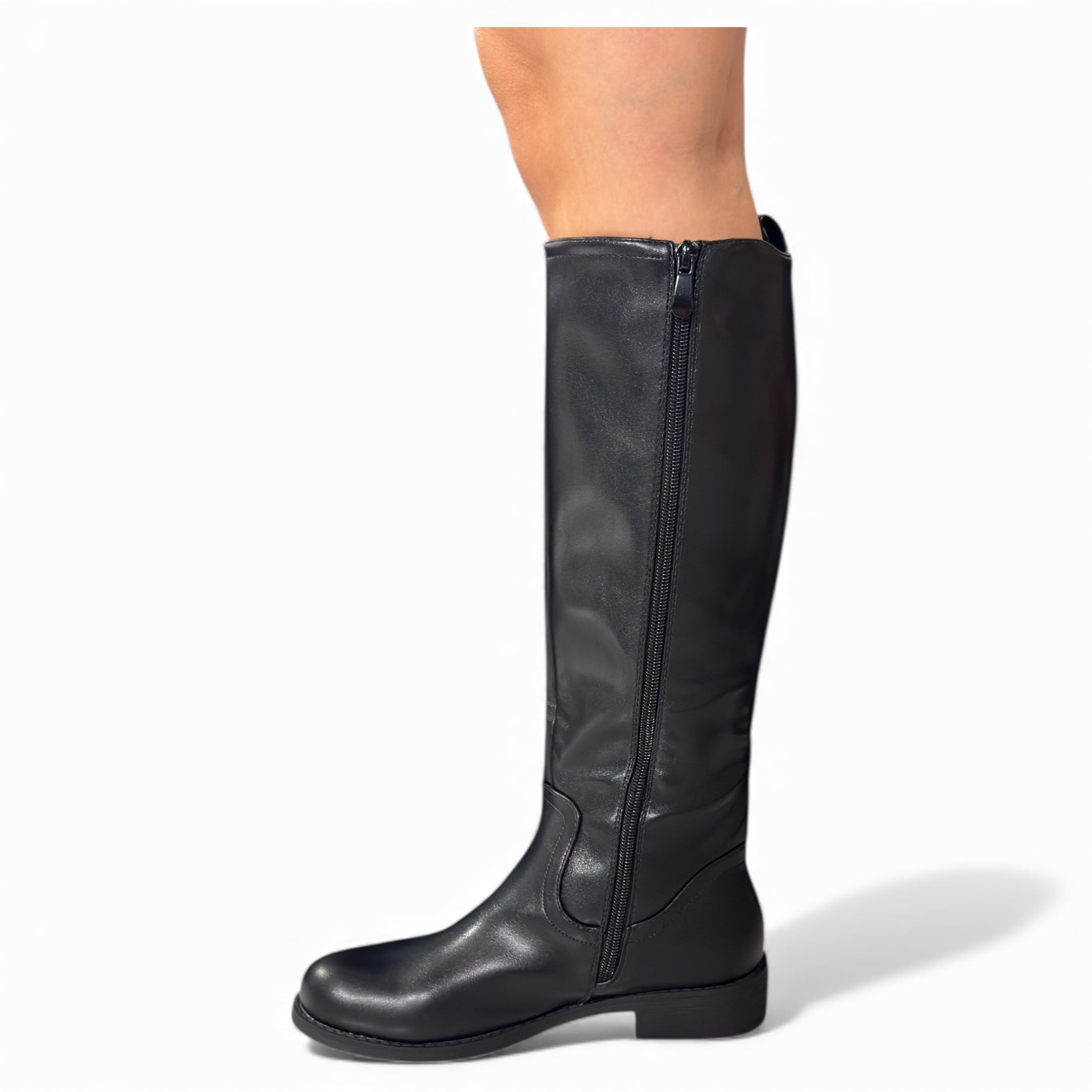 STIVALE ECOPELLE ZIP ELASTICO RQ-18