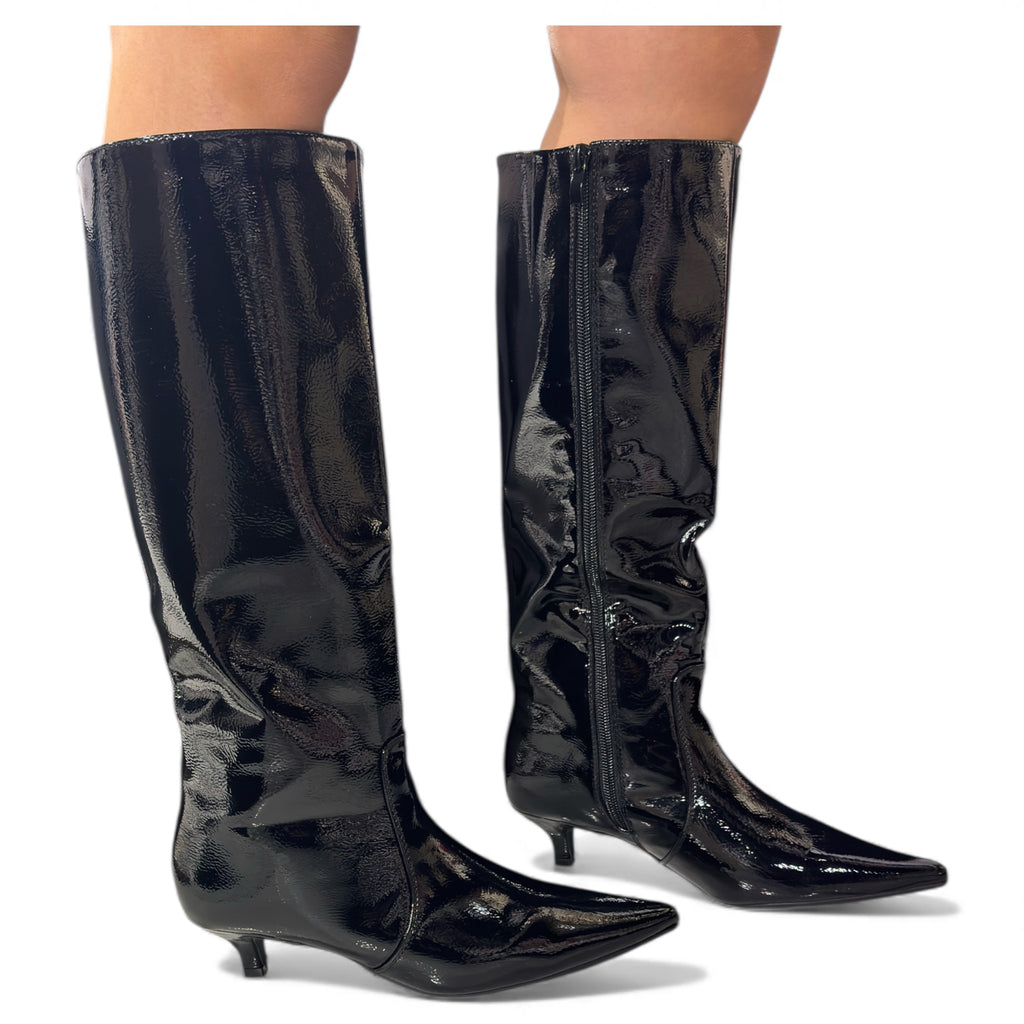 STIVALE PITONATO LUCIDO ZIP 181-256