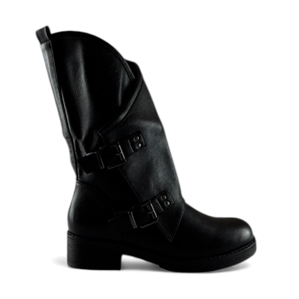 STIVALETTO ECOPELLE FIBBIE Q9AX8110-7