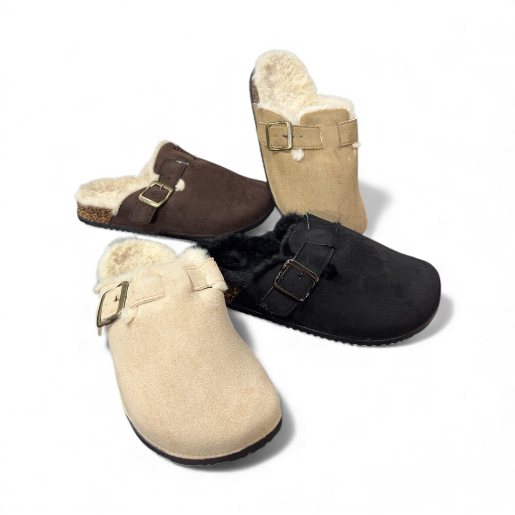 CIABATTINA BIRK PELLICCIA BE-168