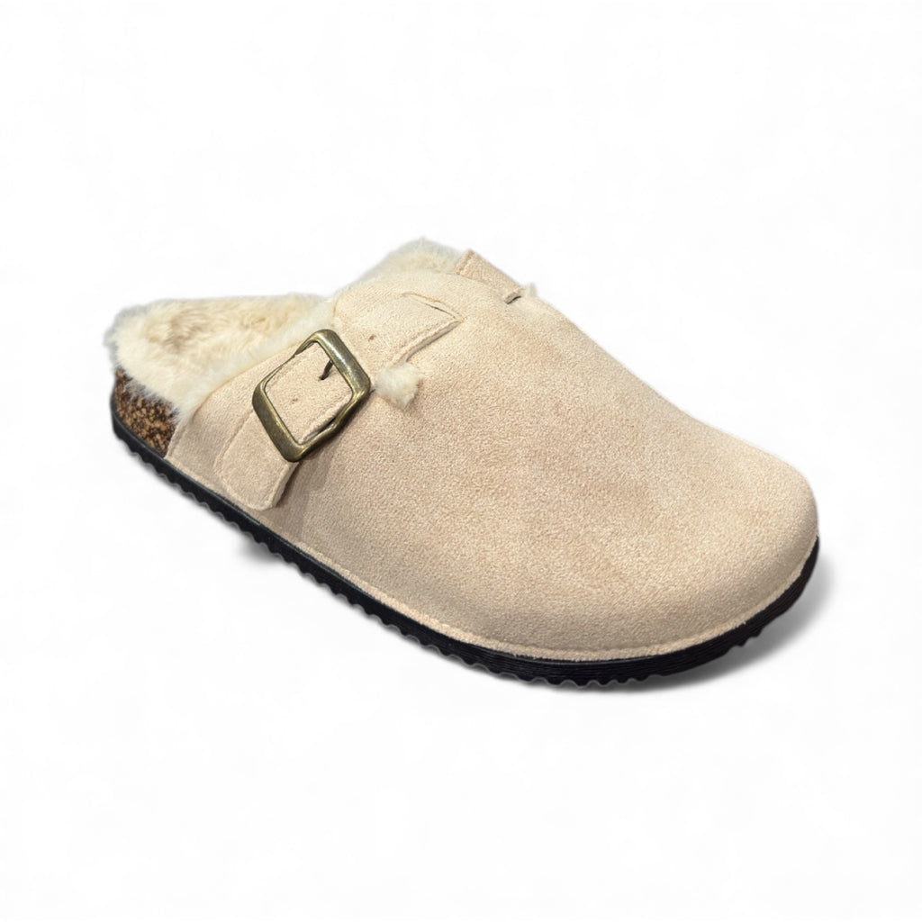 CIABATTINA BIRK PELLICCIA BE-168