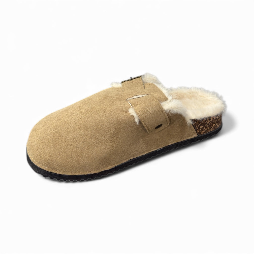 CIABATTINA BIRK PELLICCIA BE-168