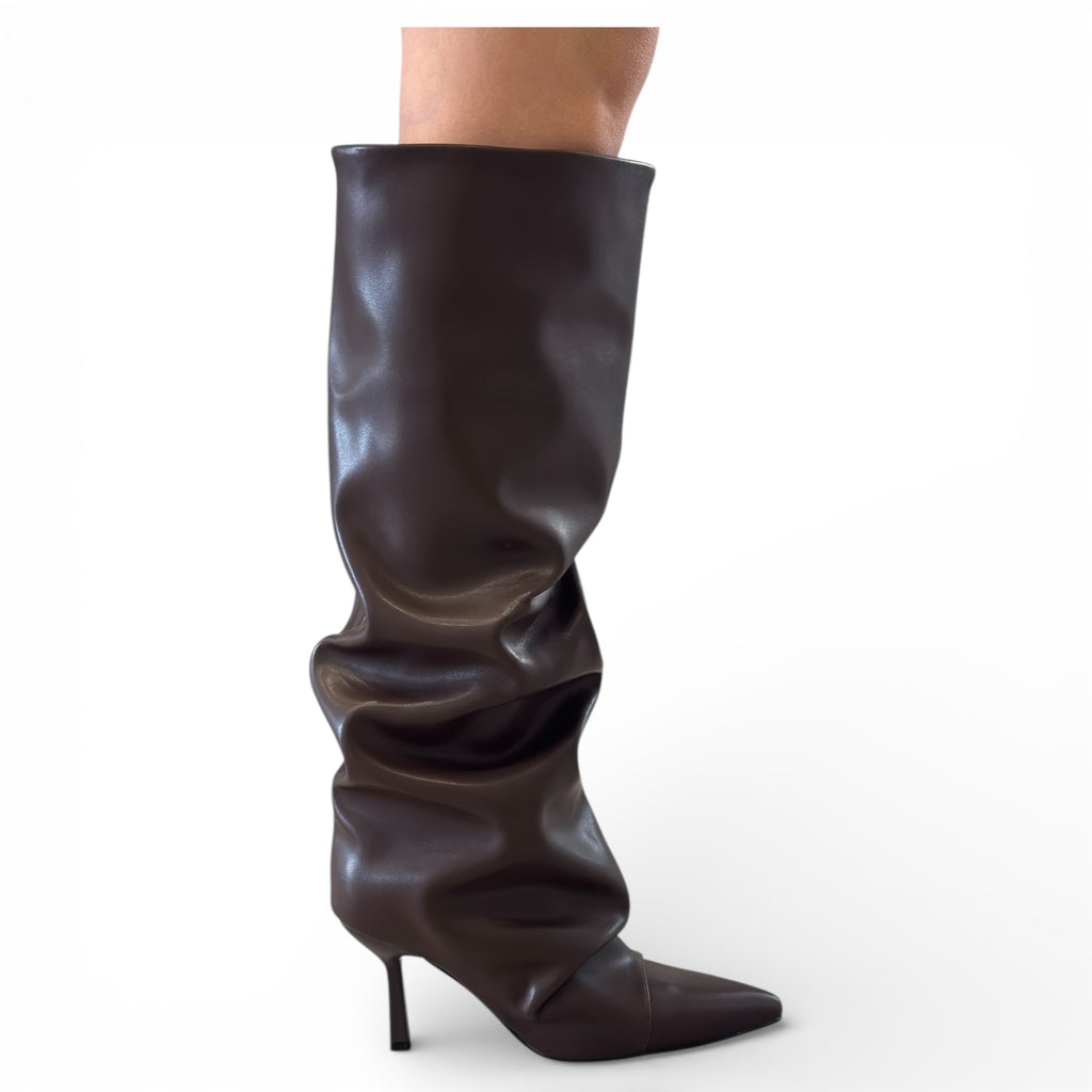 STIVALE ECOPELLE GAMBALE ARRICCIO C-365A