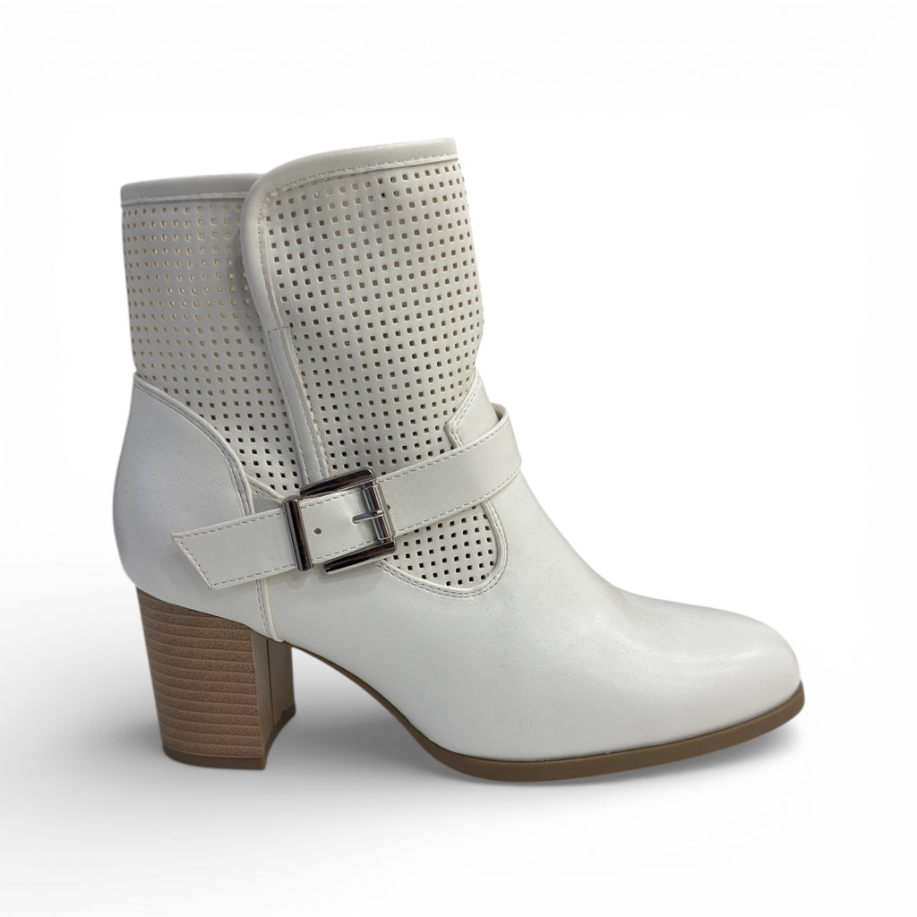 STIVALETTO TRAFORATO FIBBIA JH24-9
