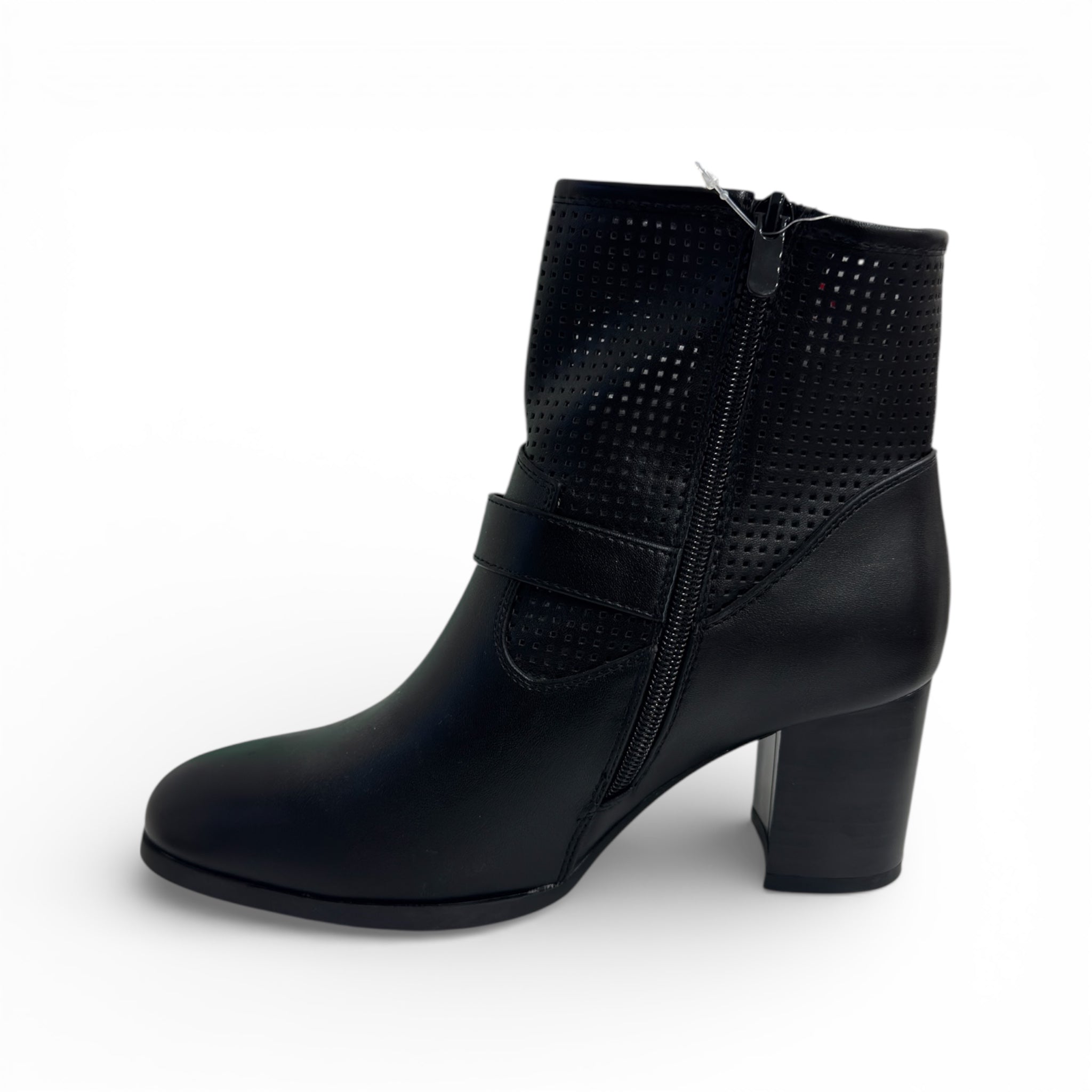 STIVALETTO TRAFORATO FIBBIA JH24-9
