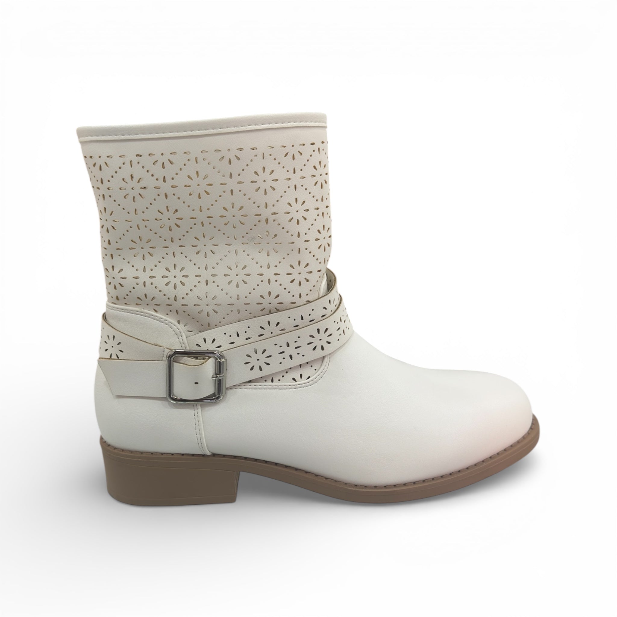 STIVALETTO ECOPELLE TRAFORATO CH2347