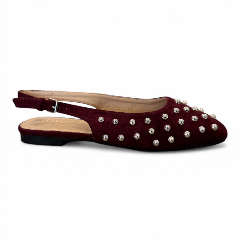 BALLERINA CAMOSCIO BORCHIE 1344