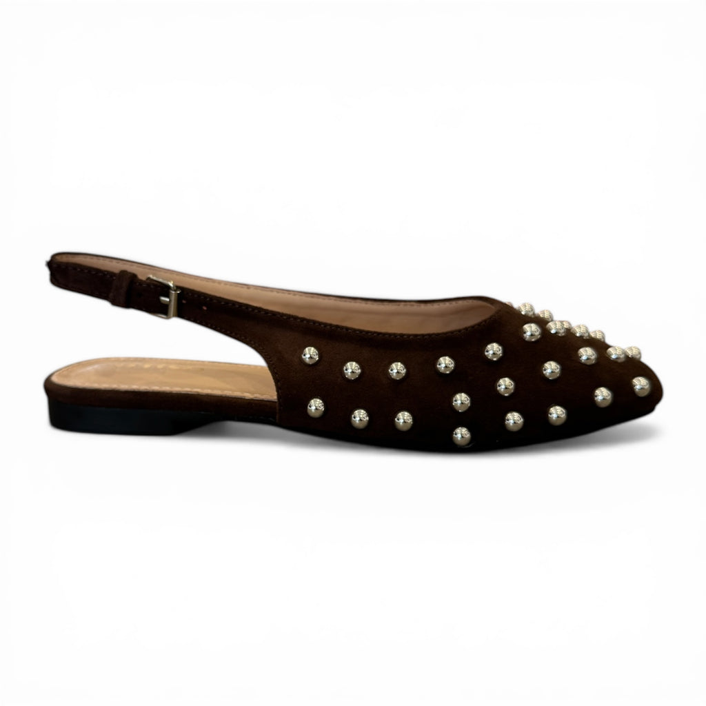 BALLERINA CAMOSCIO BORCHIE 1344