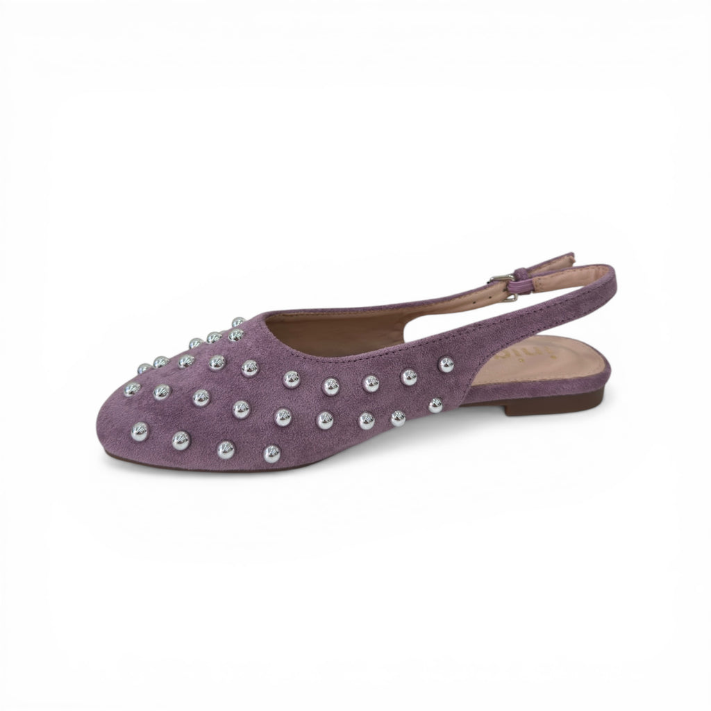 BALLERINA CAMOSCIO BORCHIE 1344