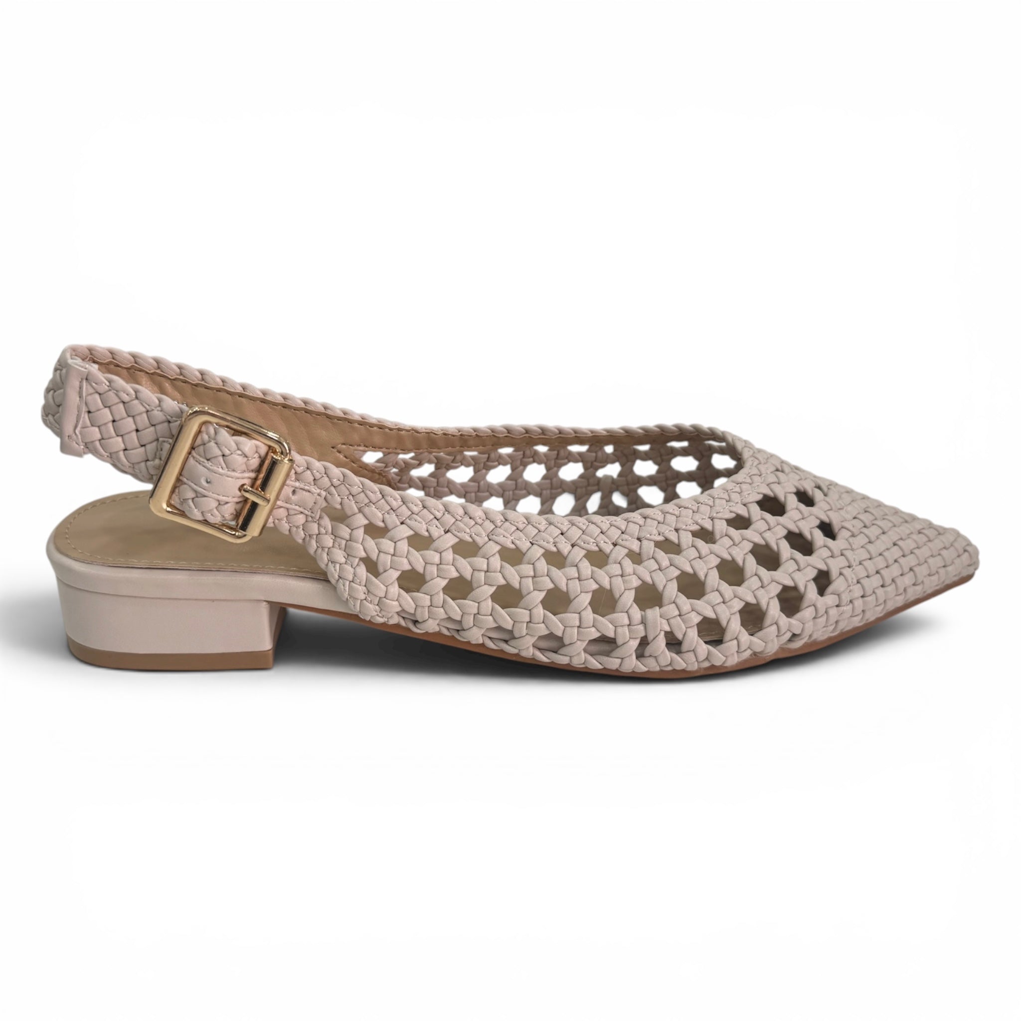 BALLERINA INTRECCIO ECOPELLE M692